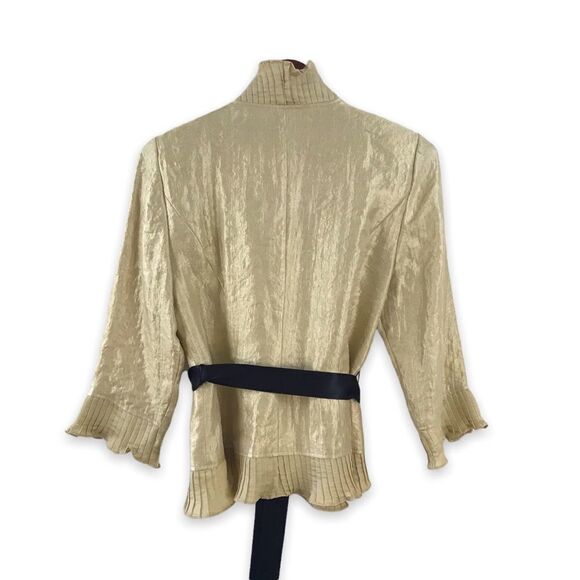 R&M Richards gold shimmer lightweight jacket / top - Picture 2 of 11